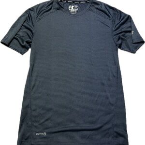 Russell Athletic Women’s Black and Grey Stripped Tee